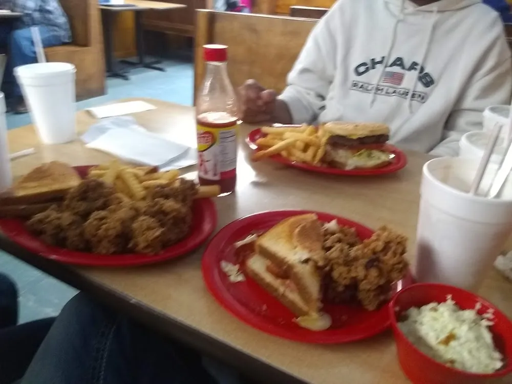 Chicken Livers Burger and blt